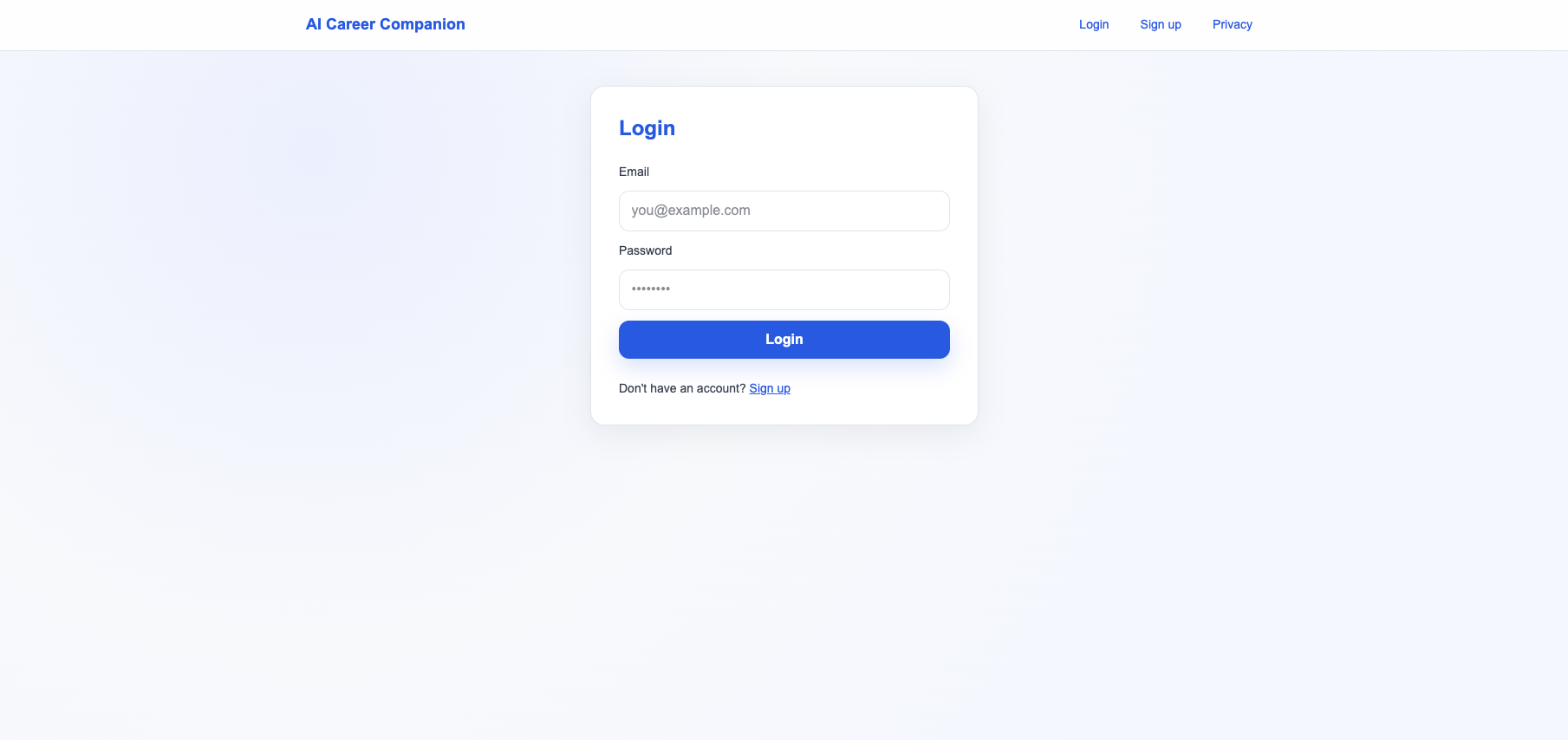 AI Career Companion detail